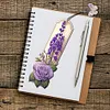 (US Local)3Pcs Special Shape Flowers Diamond Painting Bookmark Making Kit for Book Lovers