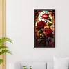 Window Flower Style-Full Embroidery 3 Strands 11CT Stamped Cross Stitch-40*70CM-Large Size