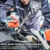 Wrench Extender Tool Bar, Extra Long 15 Inch Wrench Extension Bar with 1/2 Inch Square Hole for Maximum Leverage, Solid Steel Tool for Mechanics and DIY Enthusiasts