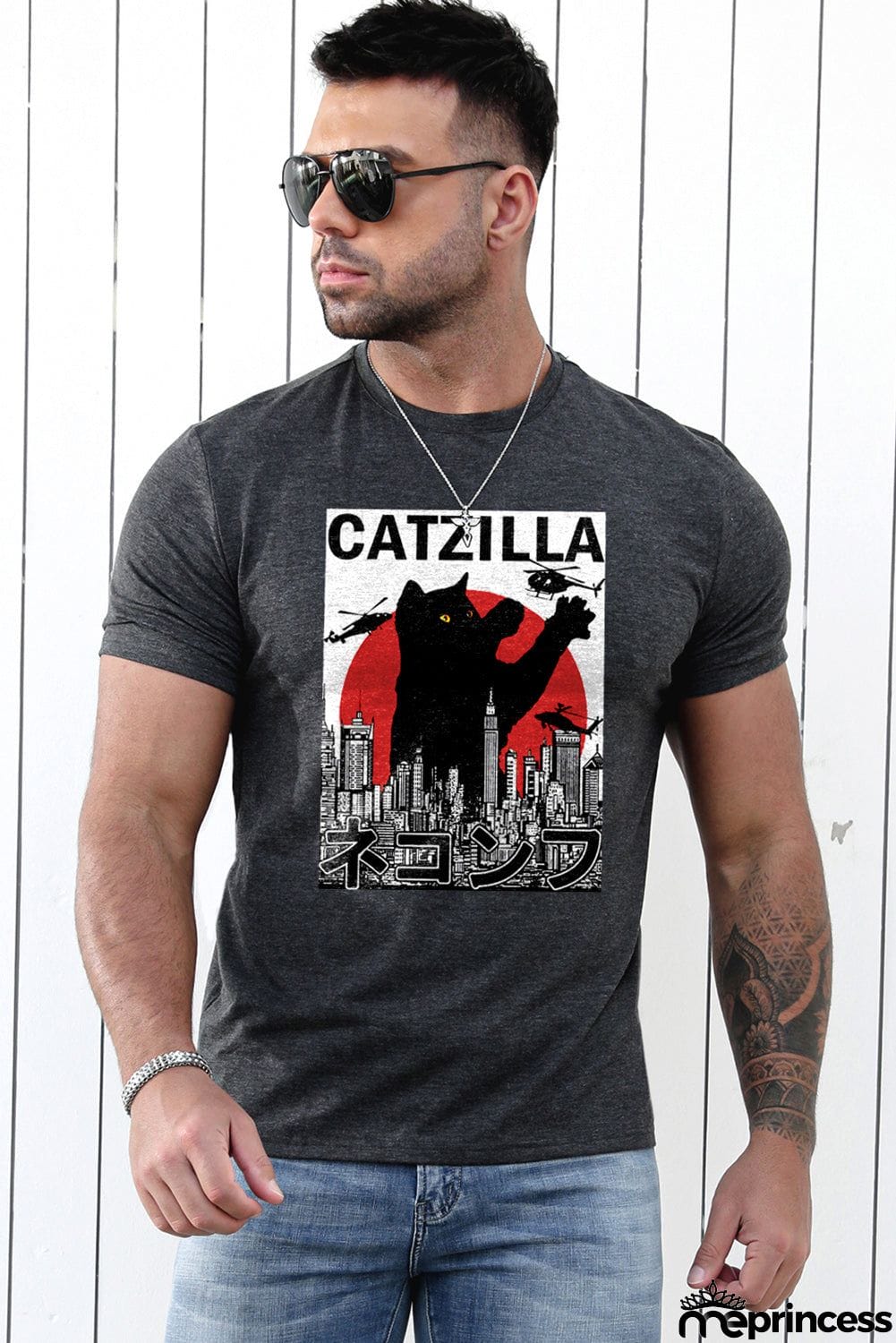 USA Flag Print Men's Tee