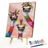(Only 1pc Left) Ostrich-Paint By Numbers Acrylic Painting 40*50cm