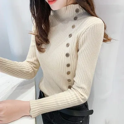 Cotton Long Sleeve Turtleneck
