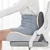 Memory Foam L-Shaped Integrated Seat Cushion with Lumbar Support Sitting Pillow
