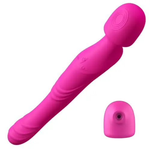XPORNTOY- Burning Ardor 5 IN 1 Sucking Tapping Thrusting Rotating G-Spot Dildo Vibrator for Women Couple 