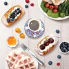 12Pcs/set Diamond Painting Mandala Coaster Cup Cushion with Rack Home Decor