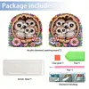 Acrylic Napkin Holder Diamond Painting Kit for Home Table Decoration (Owl)