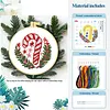 Christmas Fireplace-11CT Stamped Cross Stitch 20*20cm/7.87*7.87in
