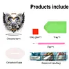 Acrylic Special Shaped Double Sided Effect Gate of Heaven Rose Wings Diamond Painting Desktop Decoration Rhinestones Ornament Kit
