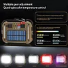 Solar USB Charging Work Light Power Display IPX4 Waterproof Light (Lampshade)