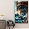 Silhouette Ocean Girl-11CT Stamped Cross Stitch 40*70cm/15.75*27.56in(Big Size)