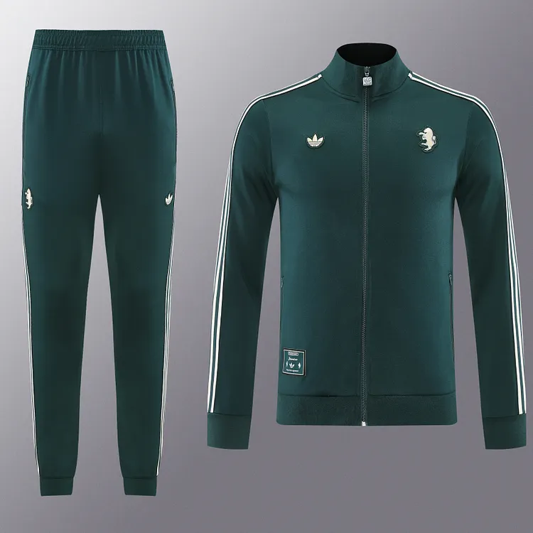 2025-26 Juventus Dark Green Jersey Set - Long Tie Set