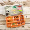 63pcs Fishing Lures Kit Soft and Hard Bait Set with Tackle Box Fishing Lures Set