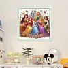 Princesses - 11CT Stamped Cross Stitch - 50*50cm - Disney