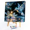(US Local)Paint By Numbers Kit On Canvas DIY Oil Art Hummingbird Picture Home Decor40x40cm