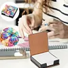 Butterfly Leather Diamond Art Note Box with 160 Sheets of Paper for Beginners