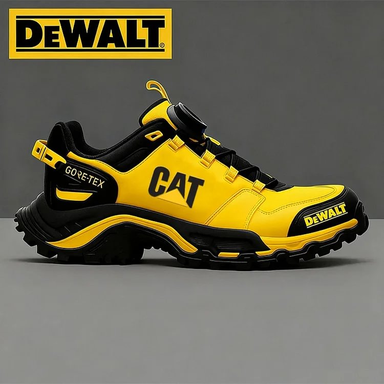 Wodoodporne i oddychające męskie buty robocze i turystyczne marek CAT&reg; i DEWALT idealnie nadają się do pracy i aktywności na świeżym powietrzu.