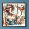 Diamond Painting-DIY Full Round Drill Swing Lady