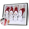 (Winter)Paint by Numbers Acrylic Painting - Snowman 50*40cm