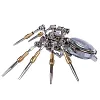 Steampunk DIY Assemble 3D Metal Mechanical Spider Model with Clock Assemble Insect Model Handmade Crafts Desktop Decorations