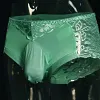 Light luxury men's breathable lace sexy large size U-shaped bag underwear shorts