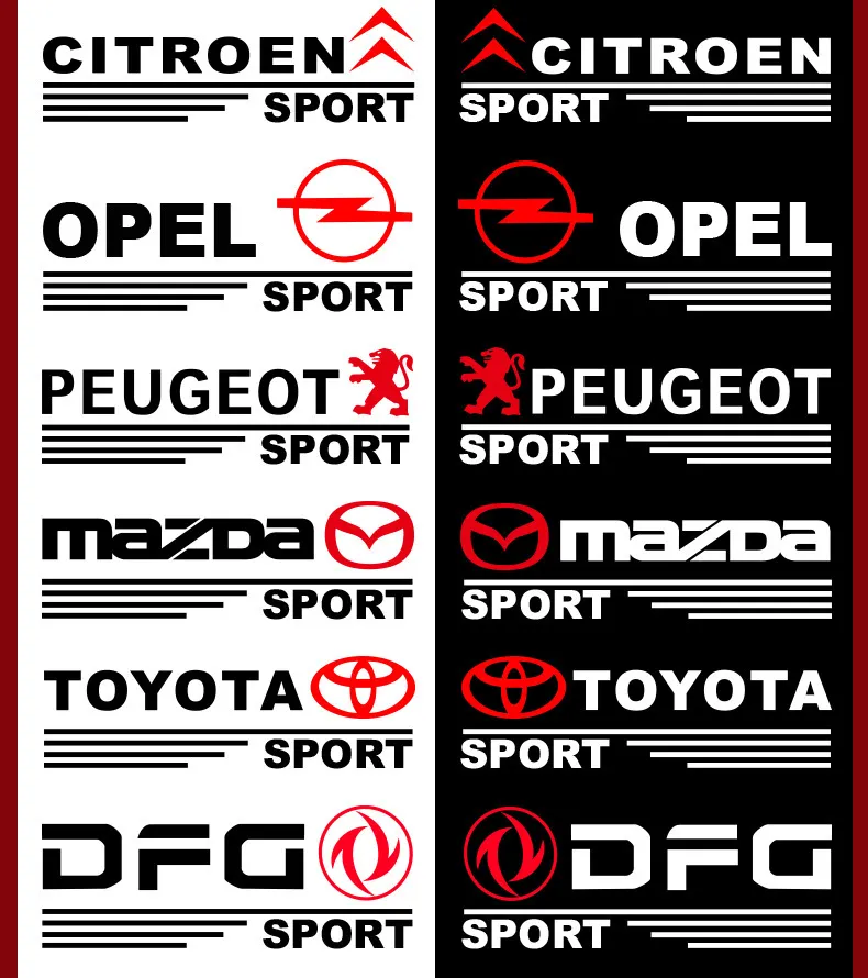 Personalized car label stickers waterproof and scratch-proof rearview mirror stickers