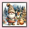 Goblin And Fawn-11CT Stamped Cross Stitch 45*45cm/17.72*17.72in
