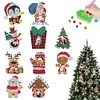 10Pcs Christmas Diamond Painting Photo Frame Hanging Pendant for Xmas Tree