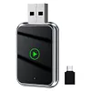 2 in 1 Wireless CarPlay Android Auto Adapter Plug & Play for Factory Wired Cars