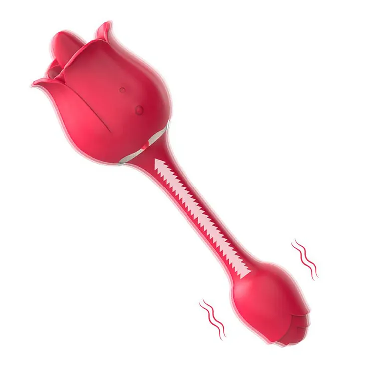 Licking Tongue Rose Vibrator G Spot Rose Sex Toys