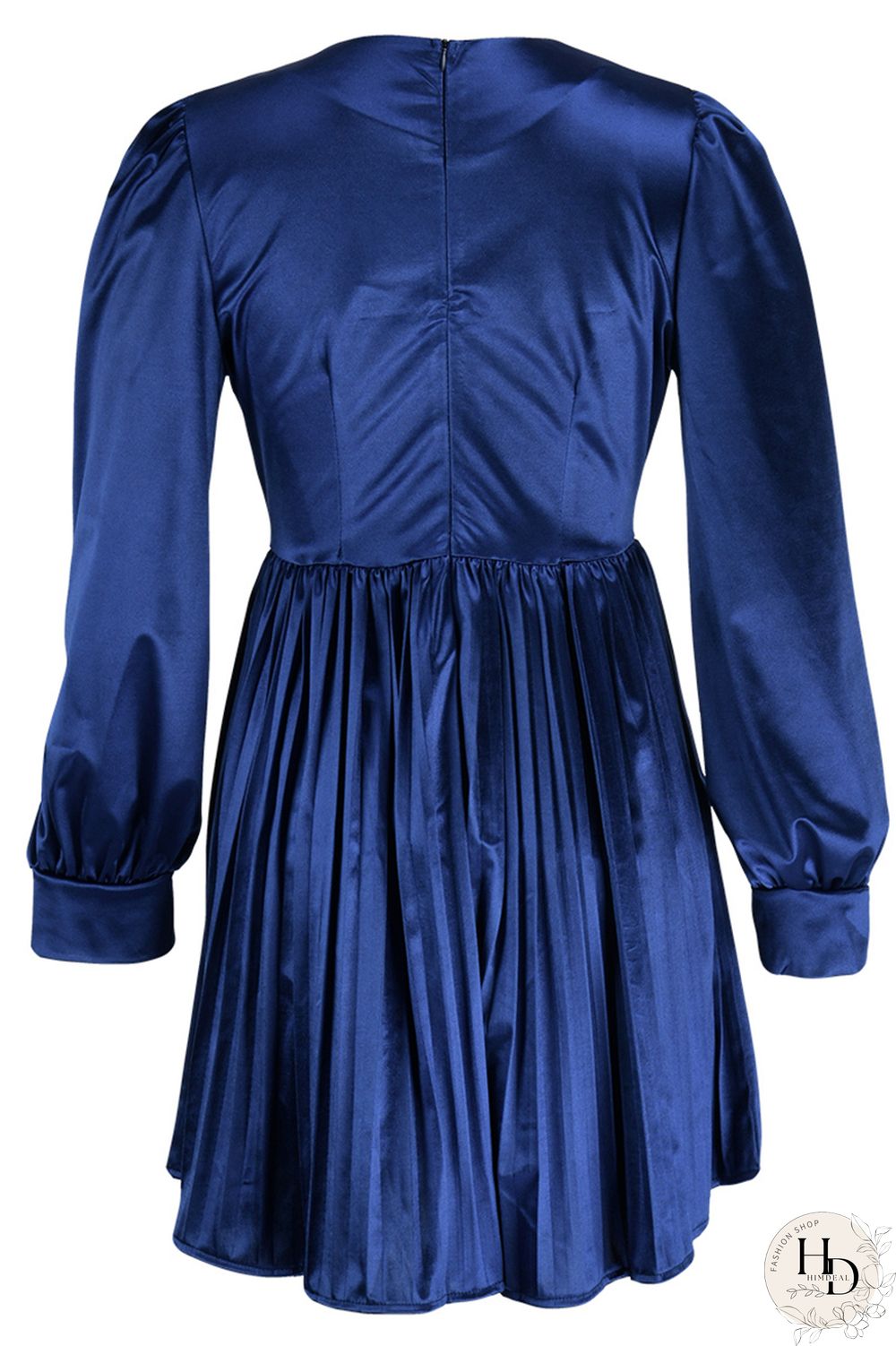 Burgundy Casual Solid Patchwork Fold V Neck Pleated Dresses