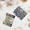 (US Local)8Pcs DIY Dream Catcher Diamond Painting Art Bookmarks with Crystal Pendants