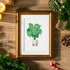 12pcs Plants DIY Mini Square Diamond Painting Set 14x18cm