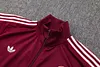 Joyfball 2025/2026 Bayern Munich Long Zipped Jacket Maroon Retro version Football Jersey 1:1 Thai Quality 