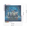 Diamond Painting-DIY Full Round Drill Detroit Lions(40*40 CM)