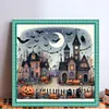 (Stamped/Counted) Halloween House-11CT Cross Stitch 50*50cm/19.69*19.69in