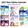 Diamond Painting Unicorn 2027 Paper Calendar Monthly Flip Tabletop Calendar Kit