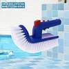 180 Degree Rotating Hand Scrub Brush Curved End Pool Cleaning Brush for Bathroom