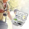 Fishing Tackle Storage Box Lure Bait 24 Compartment ABS Plastic Double Layer 