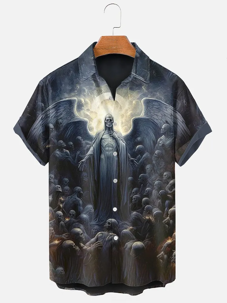 Men's Grim Reaper Halloween Shirt