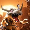 MH Scale Greymon & Yagami Taichi - Digimon Resin Statue - DMX Studios