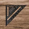 7 Inch Triangle Ruler Aluminum Alloy Metric Imperial Angle Ruler Carpenter Tools