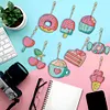 9Pcs DIY Diamond Painting Donuts Keychain