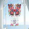 Double Sided Colorful Pattern 5D DIY Crystal Rhinestone Wind Bell Suncatcher Hanging Kits