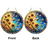 DIY Double Sided Special Shaped Glitter Sunflower Butterfly Diamond Art Hanging Kit