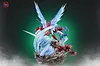 GX Evolution Series 011 Swords Dance Scyther & Bullet Punch Scizor & Flash Cannon Mega Scizor with LED - Pokemon Resin Statue - Fantasy Studios