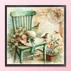 Chair Flower Hat-11CT Stamped Cross Stitch 40*40cm/15.75*15.75in