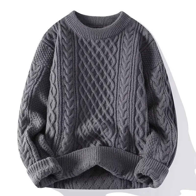 Man's Vintage Jacquard Weave Cozy Sweater