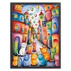 (US Local)Cat-11CT Stamped Cross Stitch Kit(40x55cm)