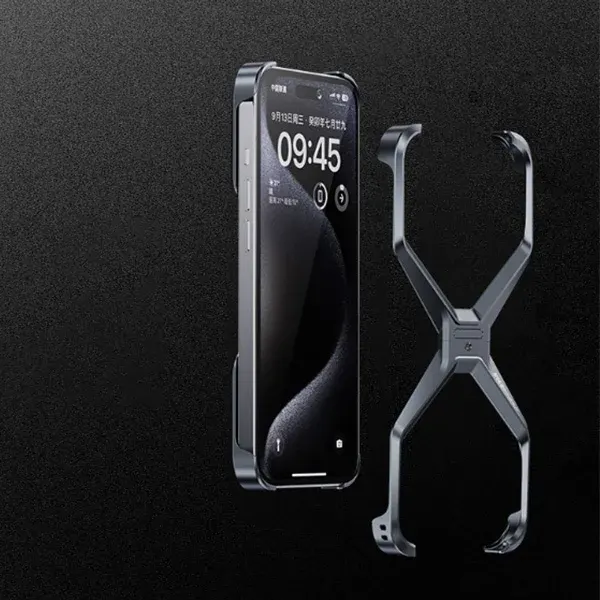 Full metal frameless iPhone protective case