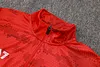 Joyfball 2024/2025 Napoli Long Zipped Jacket Red Soccer Jersey 1:1 Thai Quality 